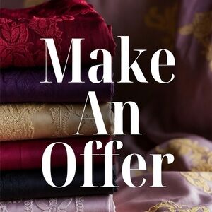 I welcome reasonable offers